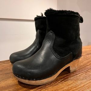 SALE!:No. 6 Classic Low Clog Shearling Boots